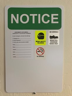 Lab Safety Signage